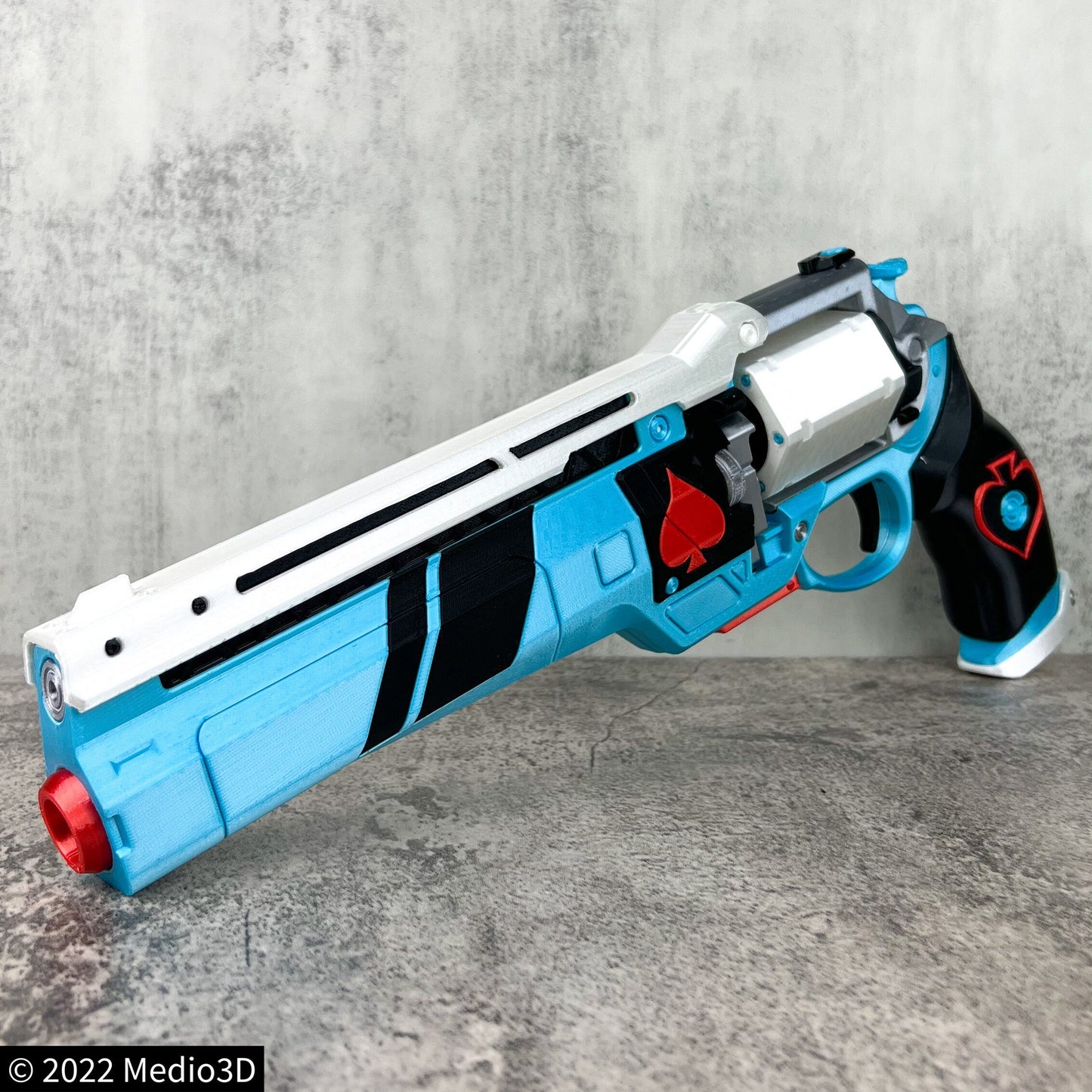 Vanguard Dare Ace of Spades Hand Cannon Props Cosplay, Larp Props, Post Apocalyptic Larp Weapon, Cyberpunk Prop