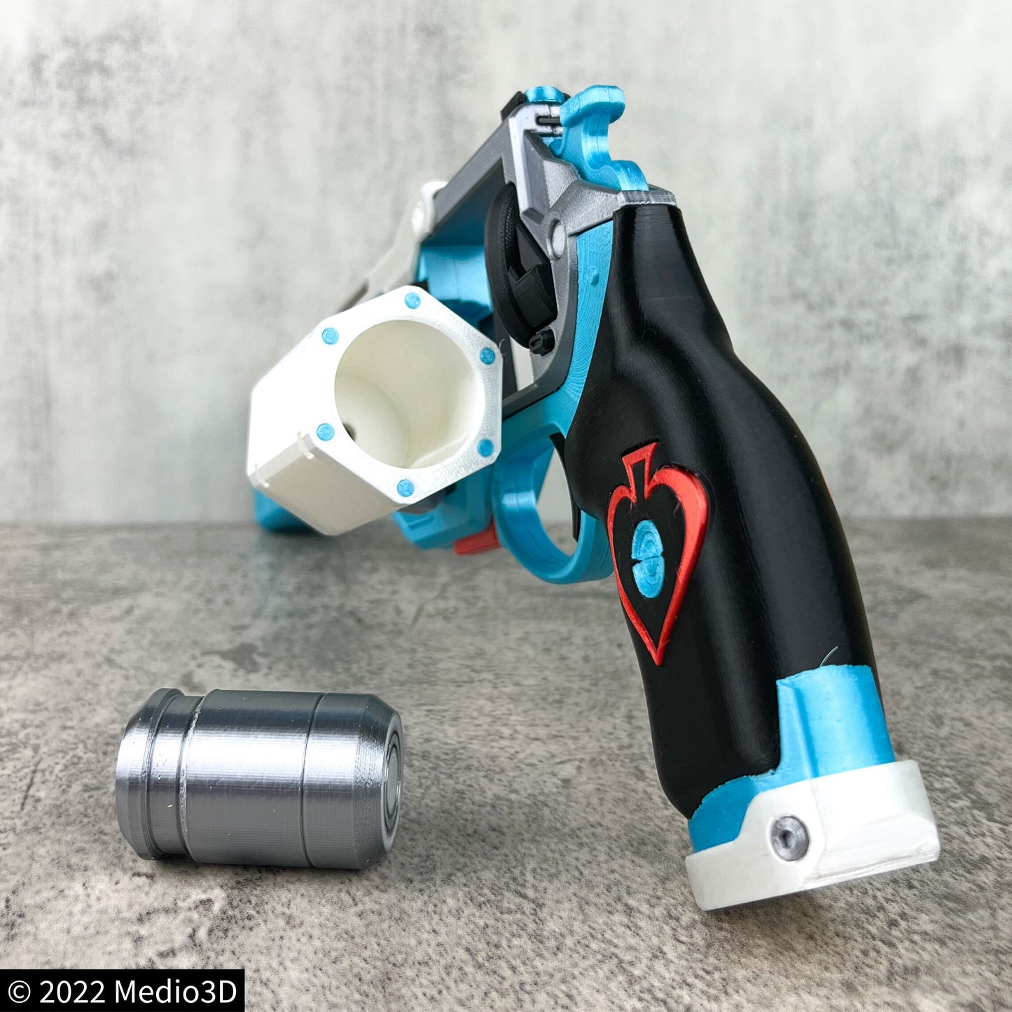 Vanguard Dare Ace of Spades Hand Cannon Props Cosplay, Larp Props, Post Apocalyptic Larp Weapon, Cyberpunk Prop