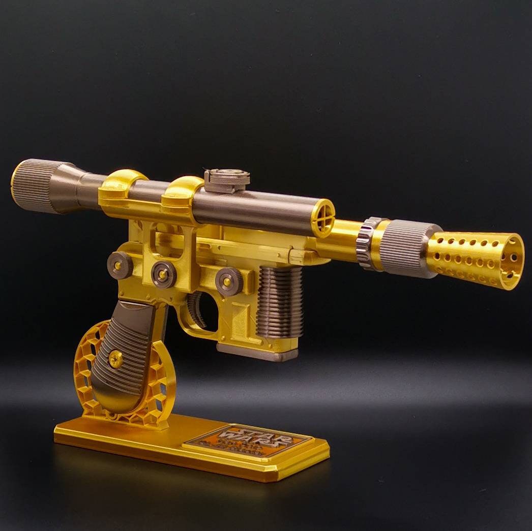 Han Solo Blaster DL-44 Cosplay, Larp Props Replica, Han Solo Blaster, Post Apocalyptic Larp, Cyberpunk Cosplay Prop Weapon