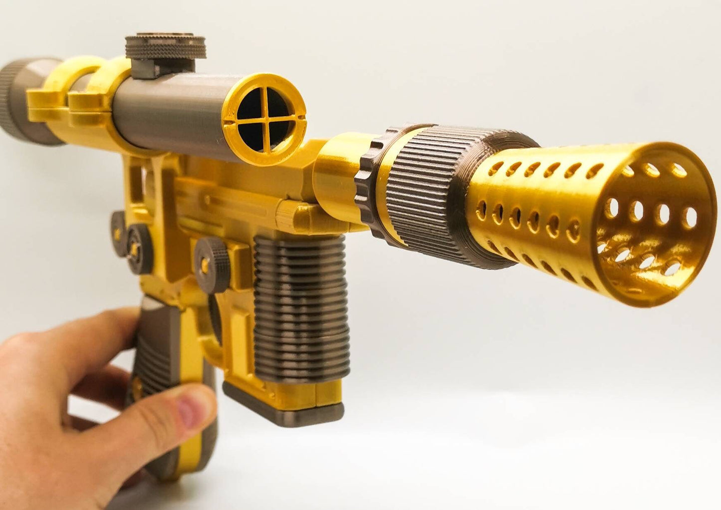Han Solo Blaster DL-44 Cosplay, Larp Props Replica, Han Solo Blaster, Post Apocalyptic Larp, Cyberpunk Cosplay Prop Weapon