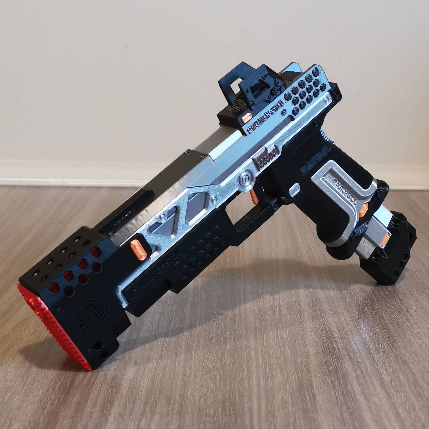 Apex Legends RE-45 Cosplay Replica With Stand, Larp Prop Replica, Wingman Replica, Cyberpunk Cosplay Prop