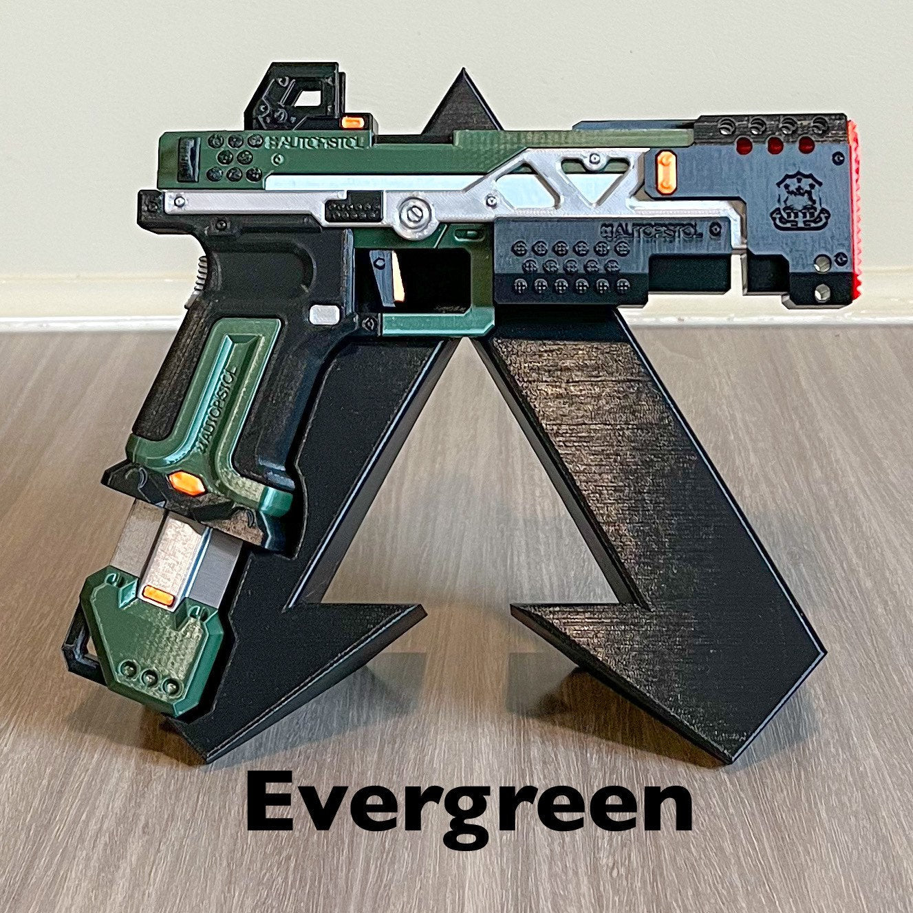Apex Legends RE-45 Cosplay Replica With Stand, Larp Prop Replica, Wingman Replica, Cyberpunk Cosplay Prop