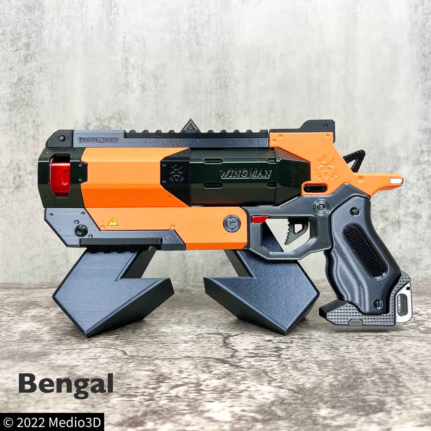 Apex Legends Wingman Cosplay Replica With Stand, Larp Props Replica, Wingman, Post Apocalyptic Larp Weapon, Cyberpunk Cosplay Prop Weapon