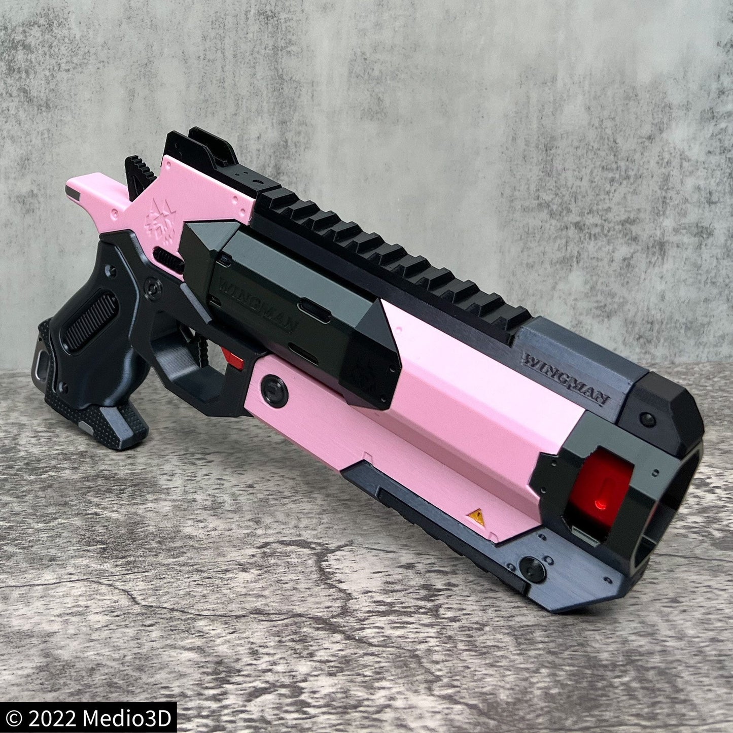 Flamingo Apex Legends Wingman Cosplay Replica With Stand, Wingman Replica, Post Apocalyptic, Cyberpunk Cosplay Prop Weapon