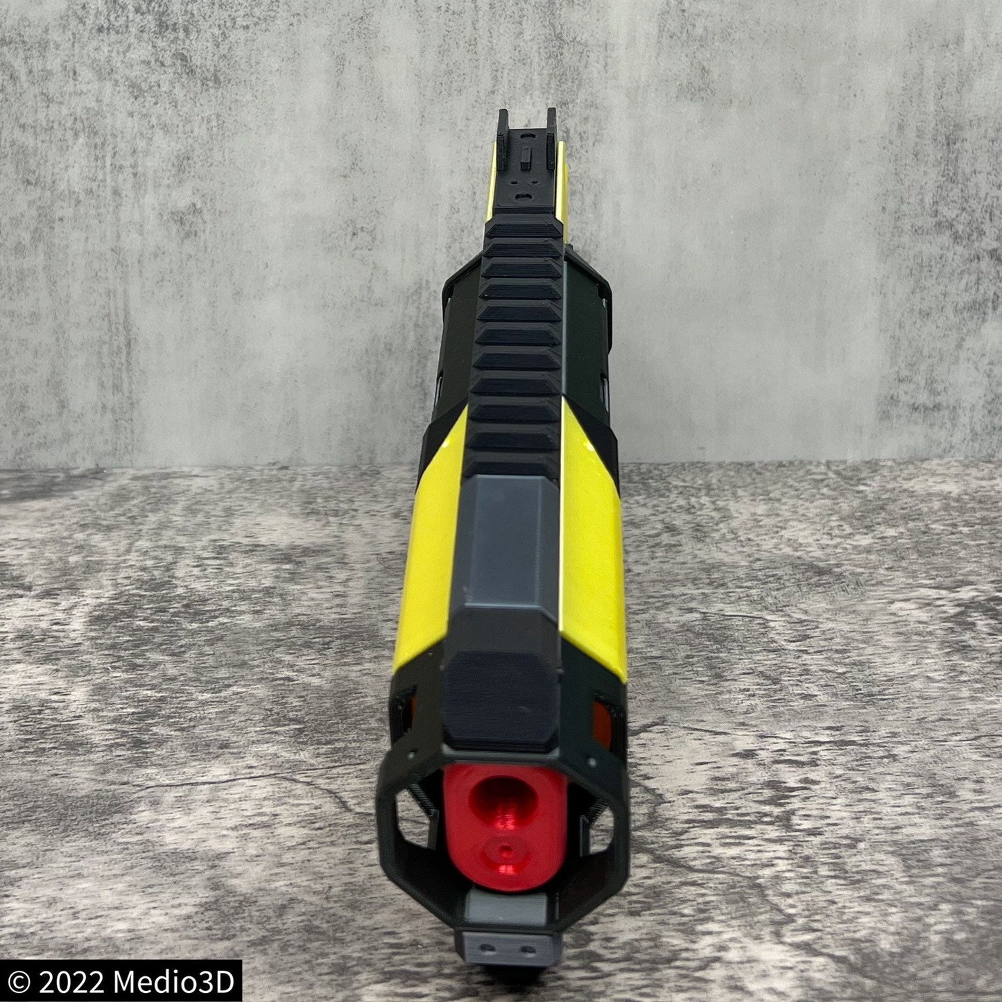 Yellowjacket Apex Legends Wingman Cosplay Replica With Stand, Wingman Replica, Post Apocalyptic, Cyberpunk Cosplay Prop Weapon
