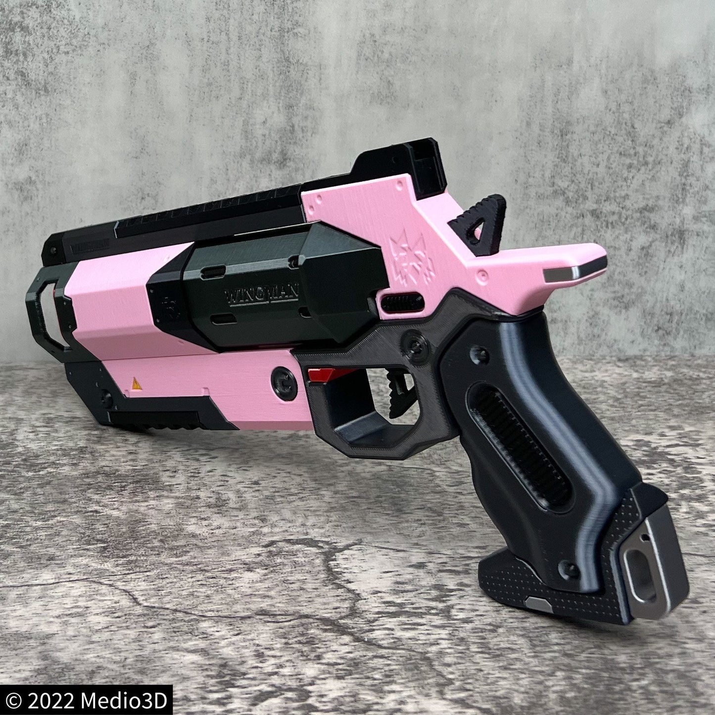 Flamingo Apex Legends Wingman Cosplay Replica With Stand, Wingman Replica, Post Apocalyptic, Cyberpunk Cosplay Prop Weapon
