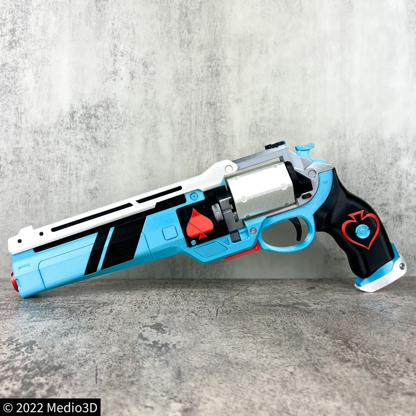Vanguard Dare Ace of Spades Hand Cannon Props Cosplay, Larp Props, Post Apocalyptic Larp Weapon, Cyberpunk Prop