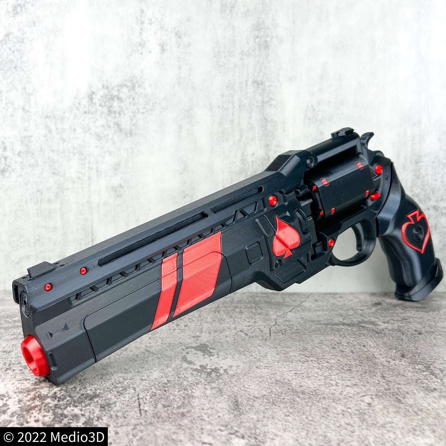 Ace of Spades Hand Cannon Props Cosplay, Larp Props, Post Apocalyptic Larp Weapon, Cyberpunk Prop