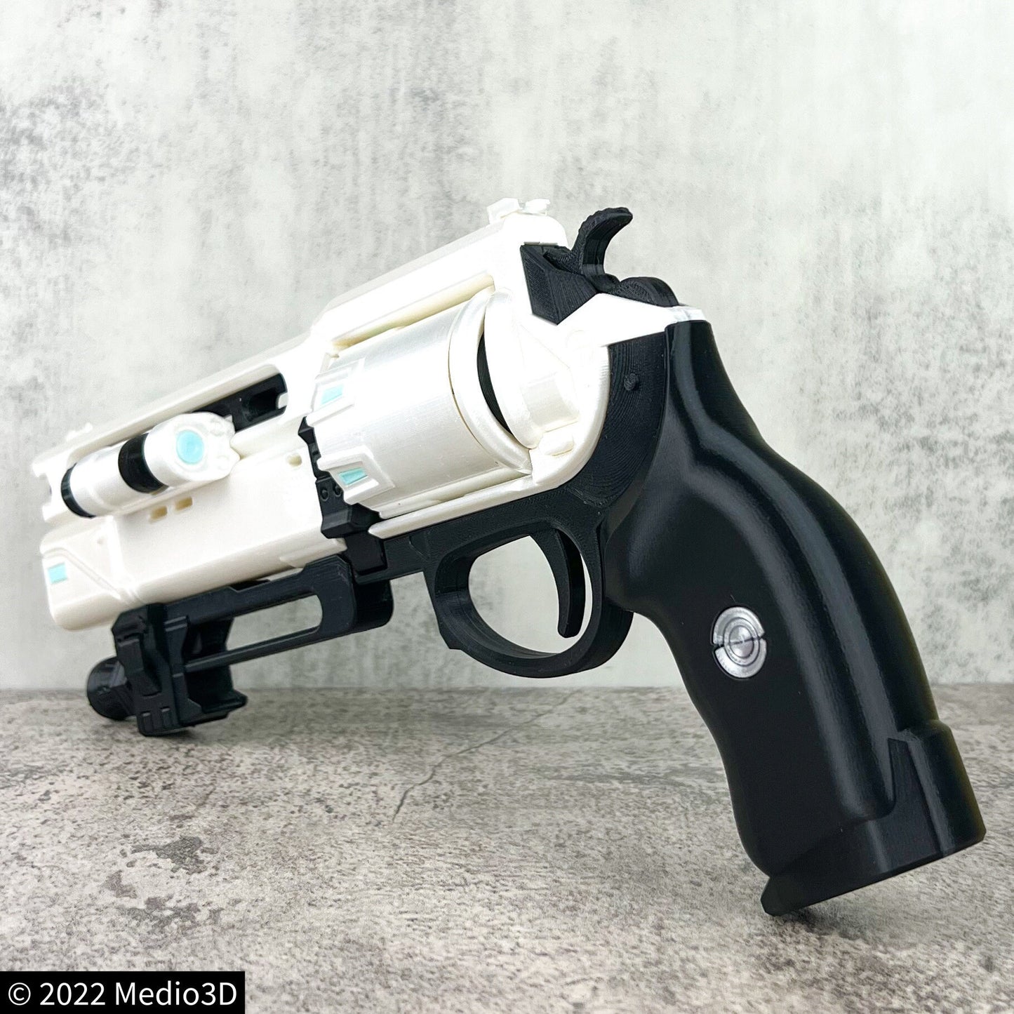 D2 Fatebringer ChatterWhite Hand Cannon, Props Cosplay, Larp Props, Post Apocalyptic Larp Weapon, Cyberpunk Prop