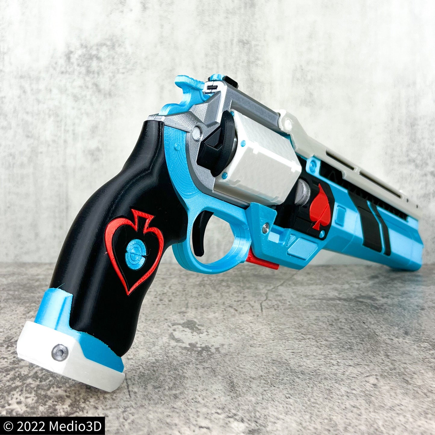 Vanguard Dare Ace of Spades Hand Cannon Props Cosplay, Larp Props, Post Apocalyptic Larp Weapon, Cyberpunk Prop