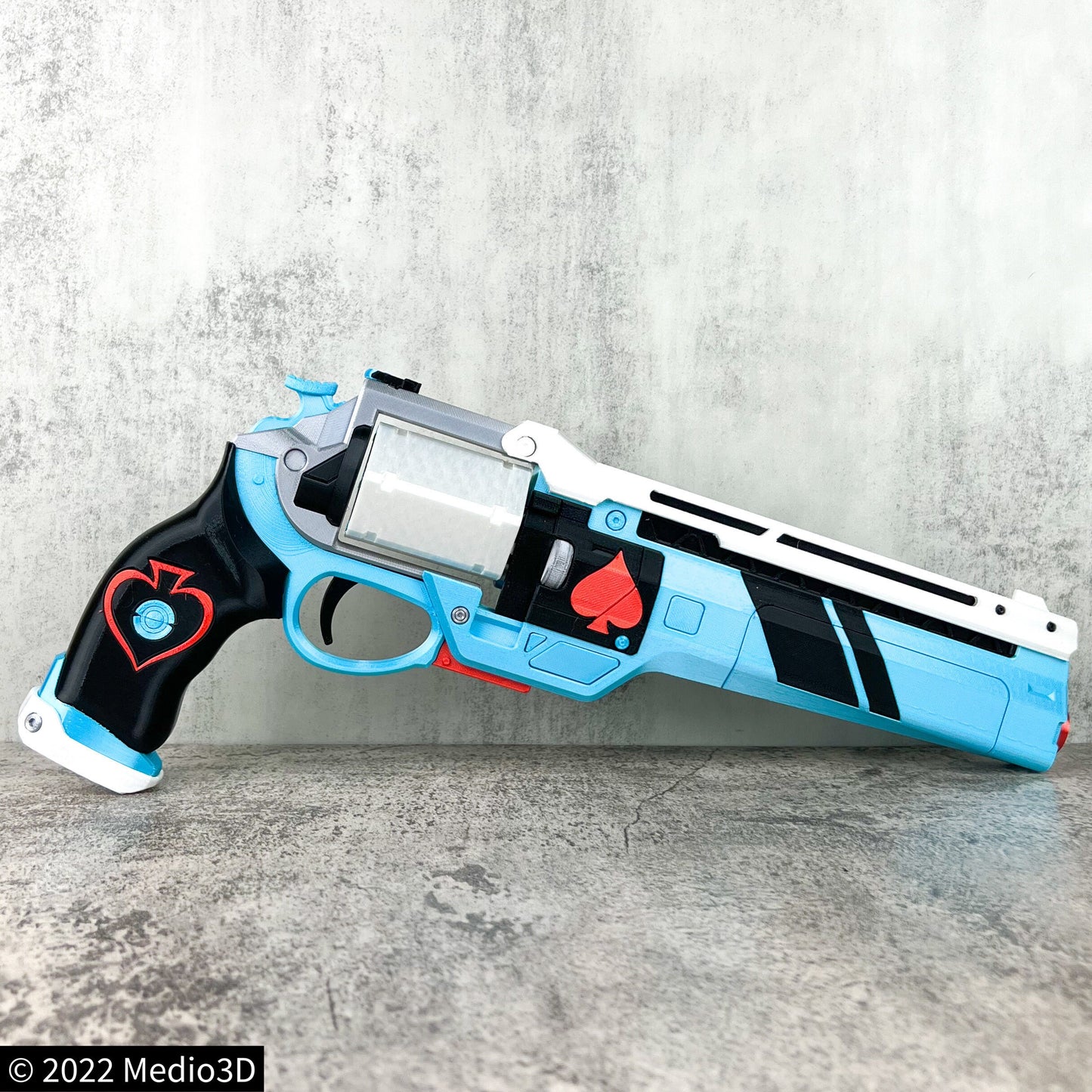 Vanguard Dare Ace of Spades Hand Cannon Props Cosplay, Larp Props, Post Apocalyptic Larp Weapon, Cyberpunk Prop