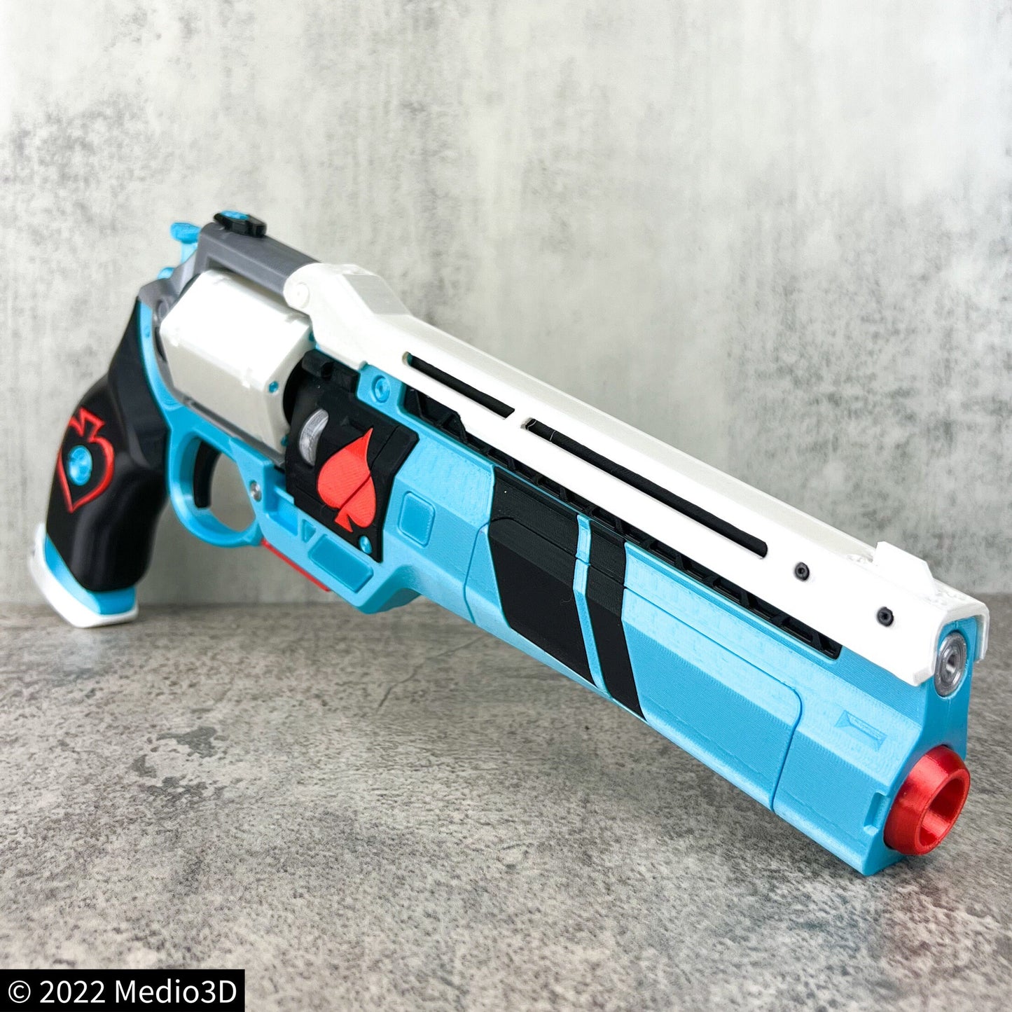 Vanguard Dare Ace of Spades Hand Cannon Props Cosplay, Larp Props, Post Apocalyptic Larp Weapon, Cyberpunk Prop