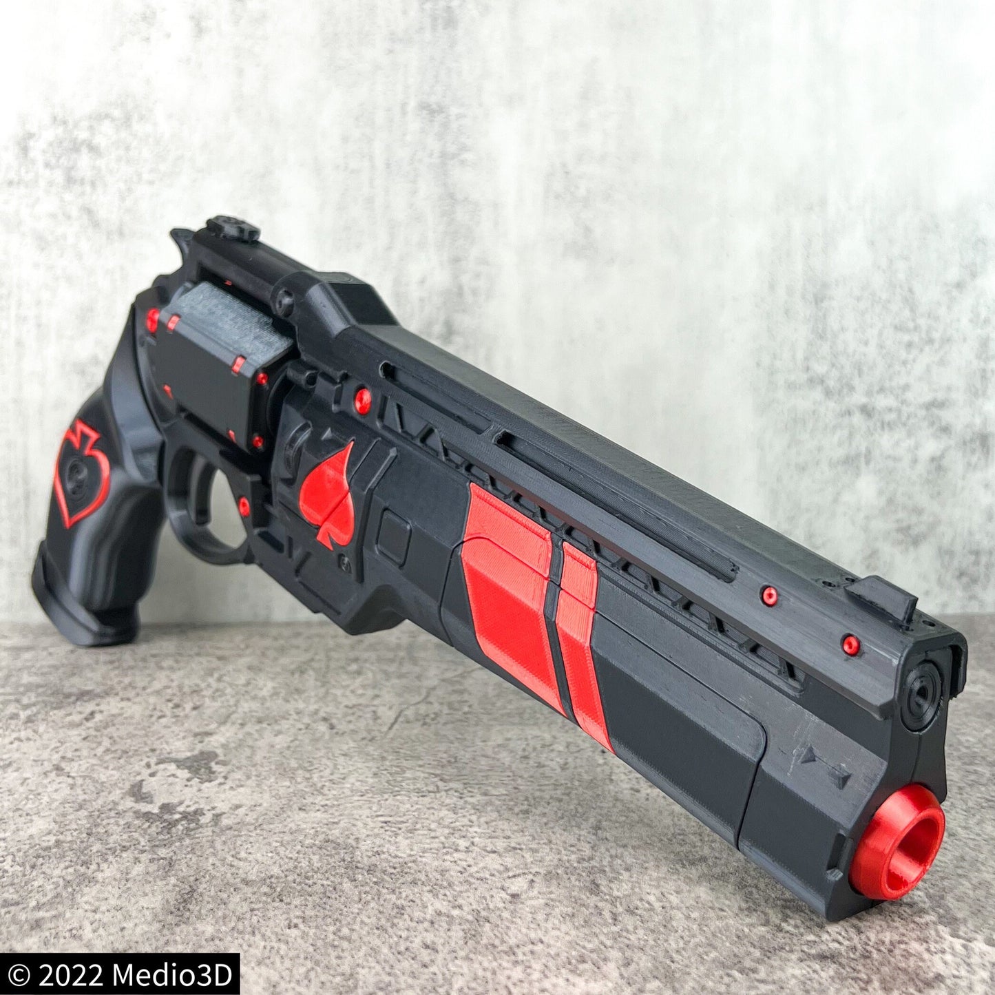 Ace of Spades Hand Cannon Props Cosplay, Larp Props, Post Apocalyptic Larp Weapon, Cyberpunk Prop