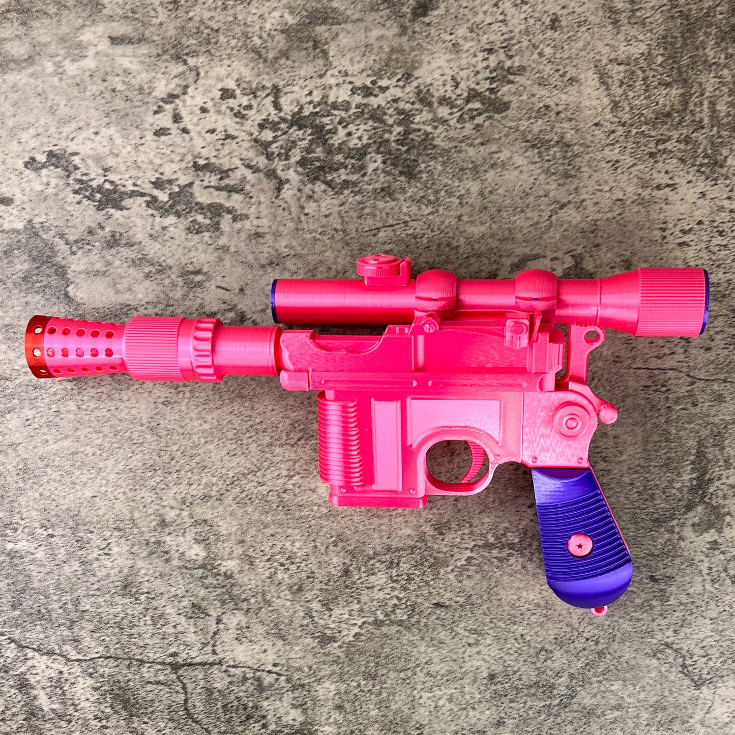 Han Solo Blaster DL-44 Cosplay, Larp Props Replica, Post Apocalyptic Larp, Cyberpunk Cosplay Prop
