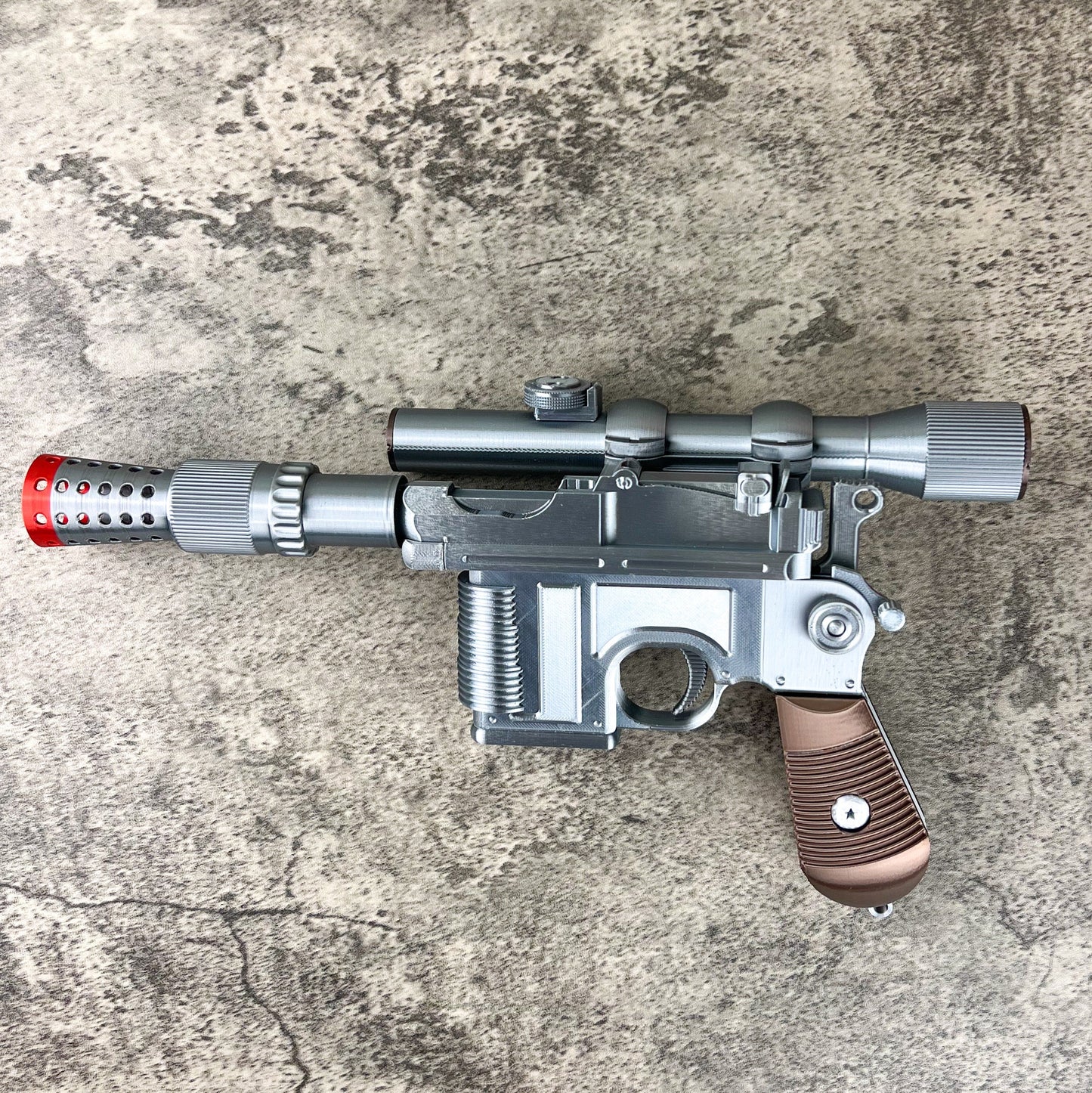 Han Solo Blaster DL-44 Cosplay, Larp Props Replica, Post Apocalyptic Larp, Cyberpunk Cosplay Prop