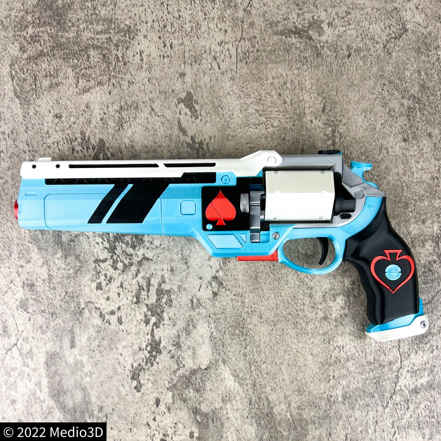 Vanguard Dare Ace of Spades Hand Cannon Props Cosplay, Larp Props, Post Apocalyptic Larp Weapon, Cyberpunk Prop
