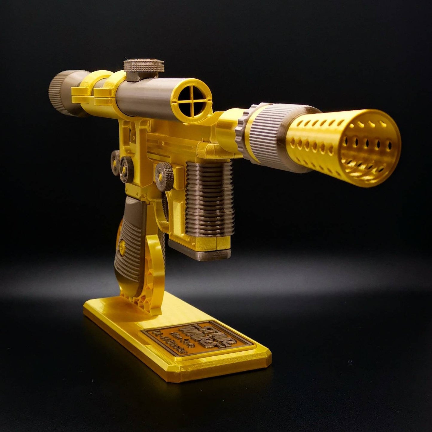Han Solo Blaster DL-44 Cosplay, Larp Props Replica, Han Solo Blaster, Post Apocalyptic Larp, Cyberpunk Cosplay Prop Weapon