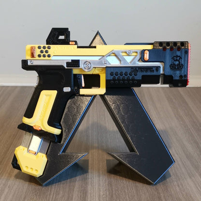 Apex Legends RE-45 Cosplay Replica With Stand, Larp Prop Replica, Wingman Replica, Cyberpunk Cosplay Prop
