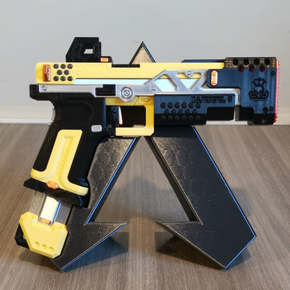 Apex Legends RE-45 Cosplay Replica With Stand, Wingman Replica, Post Apocalyptic Larp Weapon, Cyberpunk Cosplay Prop Weapon