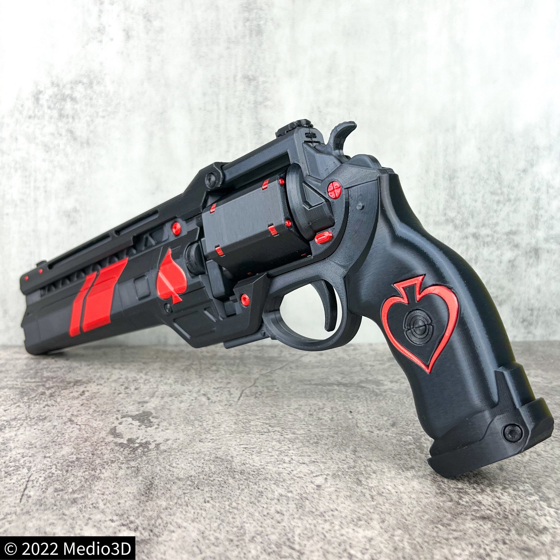 Ace of Spades Hand Cannon Props Cosplay, Larp Props, Post Apocalyptic Larp Weapon, Cyberpunk Prop