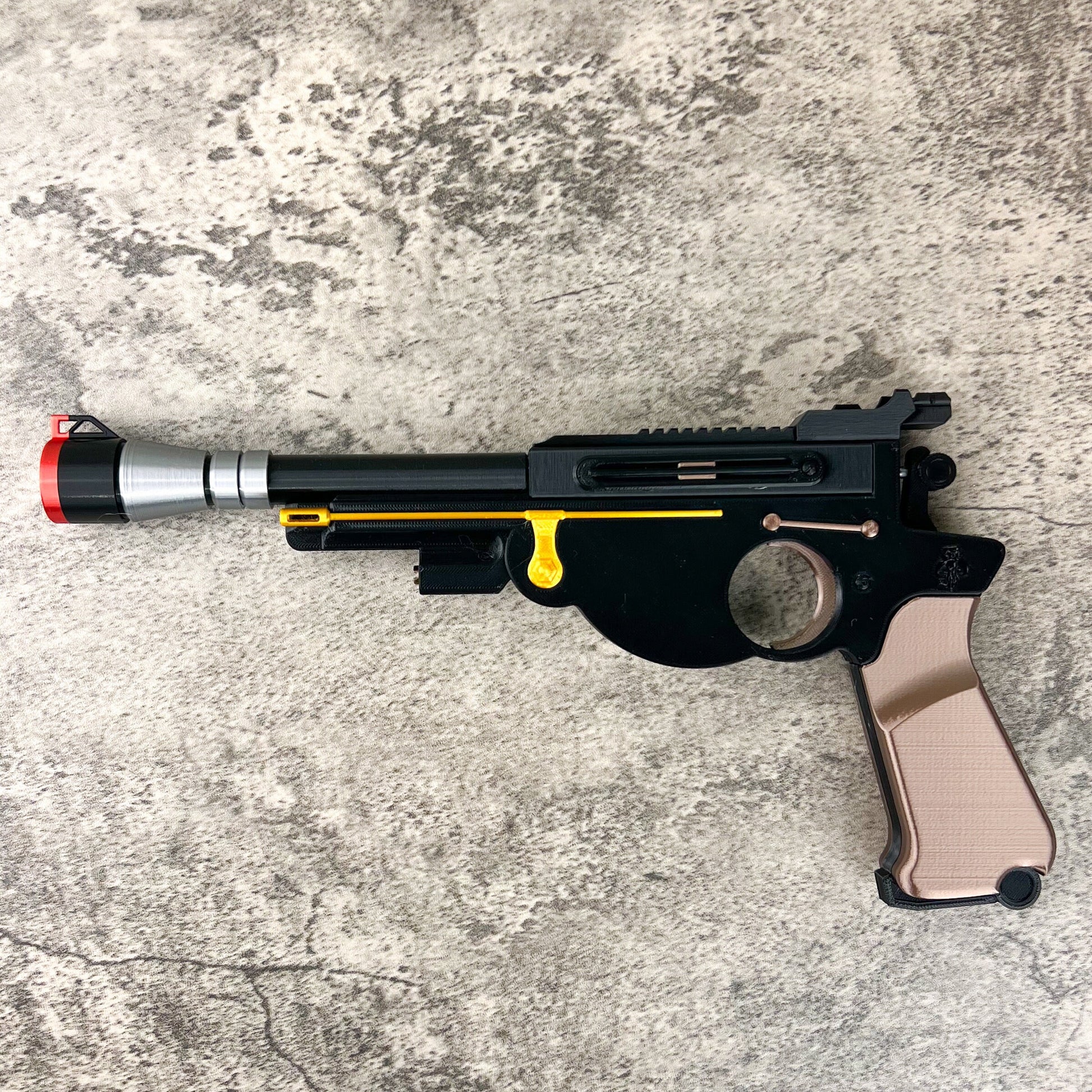 Mandalorian With Stand 1B94 Blaster Cosplay Replica, Post Apocalyptic Larp Weapon, Cyberpunk Cosplay Prop Weapon